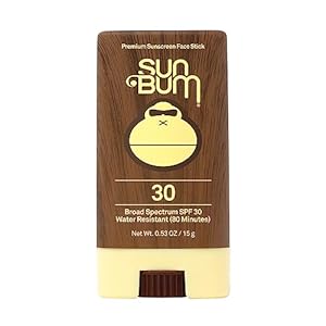 Sun Bum Original SPF 30 Sunscreen Face Stick | Vegan and Reef Friendly (Octinoxate & Oxybenzone Free) Broad Spectrum Moisturizing Roll-On UVA/UVB Sunscreen with Vitamin E | .45 oz (20-45030)