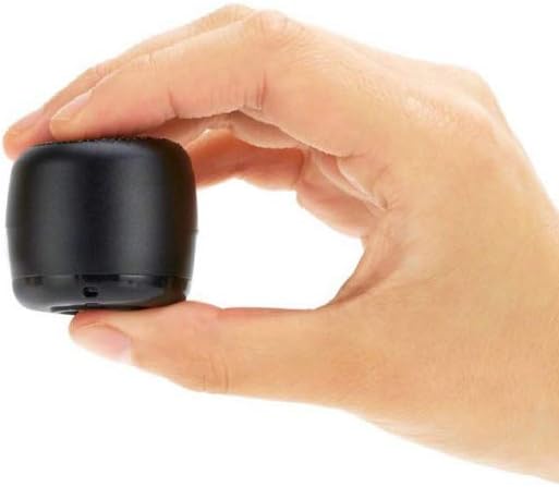 SoundFox Kriyaa Mini Wireless Portable Bluetooth Speaker with Built-in Mic and Selfie Remote Control High Bass, Low Harmonic Distortion with Hanging Cord for iPhone Android Smartphone (Black)