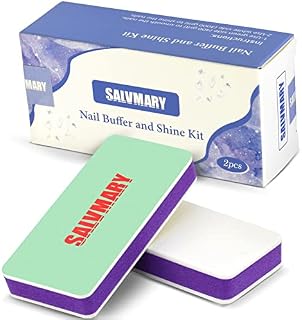Shining Nail Buffer Block - 2 Sided Nail Shiner Sponge Polisher Buffing File 400/3000 Grit Manicure Nail Art Tools 2Pcs