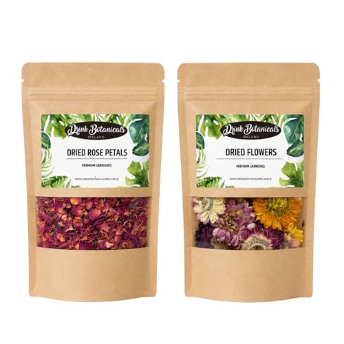Ramo de Flores Comestibles Secas y Pétalos de Rosa, 45g miniatura 1