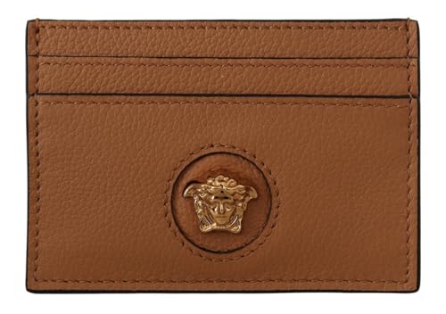 Portefeuille Versace en cuir marron pour vos rendez-vous d'affaires et voyages