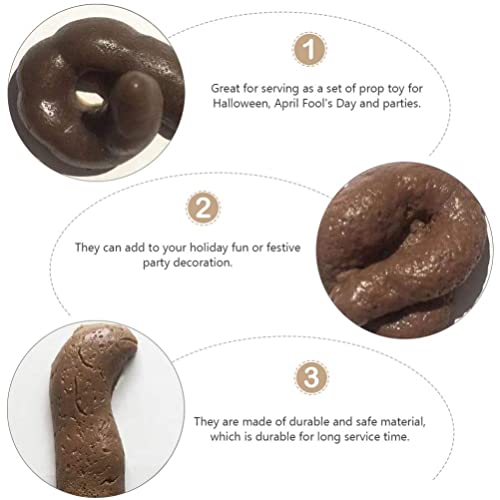 NUOBESTY 1Set of Fake Poop Toy Festival Prank Gifts Creative Poop Gag Gifts Under 10 Dollars Poop Gifts - Image 3