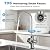 COSTWAY AW-RB20 Alkaline PH+ Reverse Osmosis Water Filter, 800 GPD Tankless Under-Sink RO System with 8-Stage Filtration, Smart LED Faucet, 2:1 Pure to Drain Ratio, High-Efficiency Water Purification