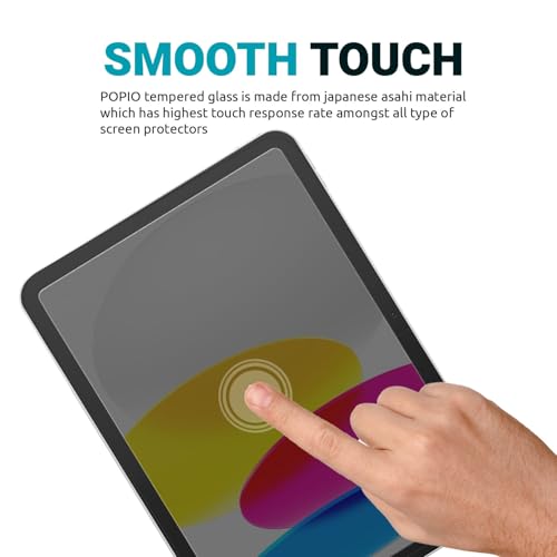 Image of POPIO Military-Grade Tempered Glass Screen Protector for OnePlus Pad 3 / OnePlus Pad 2 Pro | 9H Hardness, HD Clear, Scratch Resistant, Bubble-Free Installation (1 Pack)