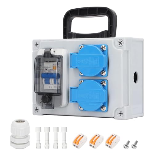 Distributore Di Corrente Da Parete 16A IP54 - 230V, Impermeabile, Per Cantieri E Officine - Foto 7