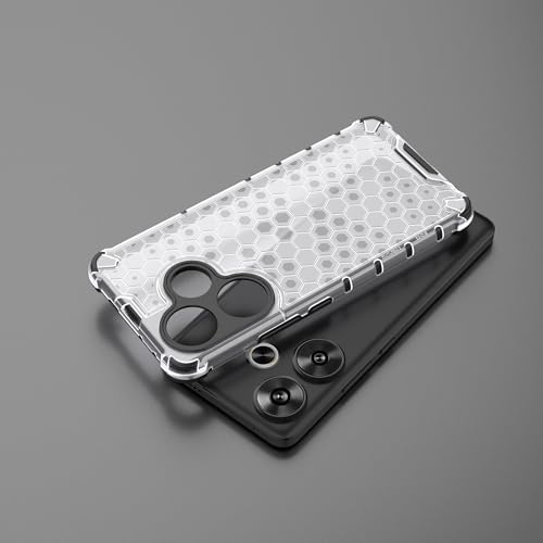 Image of Glasgow Back Case Cover Compatible with [ Poco F6 5G ] (Stylish Design) - Transparent