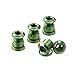 Visseuse de chaîne inversée Écrou en aluminium MTB 4 pièces 9 g., vert
