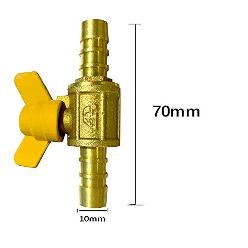 Da by Two-Way Hose Valve Hose Barb Ball Valve (for Hose ID 10 mm-11 mm) - Image 2
