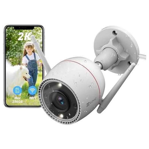 EZVIZ C3TN 2K Utomhus WiFi-övervakningskamera med färgnattvision, siren och blixtlarm, AI Human Form Detection, IP67 vattentät, tvåvägs ljud, H.265, Alexa-kompatibel