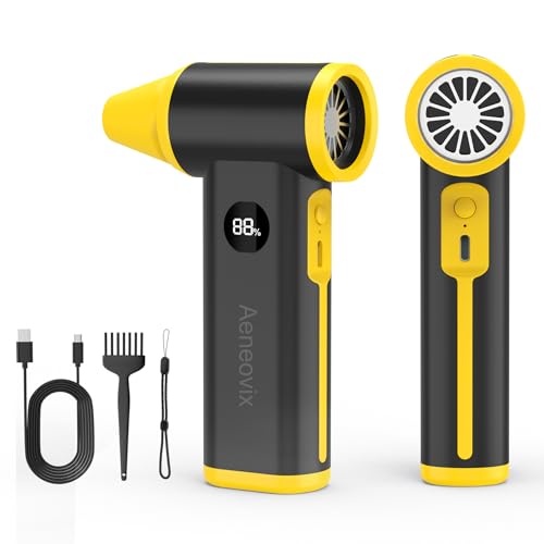 Compressed Air Duster, 130000RPM Super Power Cordless Electric Air Duster with Fast Charging...