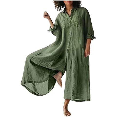 Jumpsuit Damen Sexy Leder Overall Frauen Jeanslatzhose Damen Lang Revers Einfarbiges Langarm Latzhose Cover