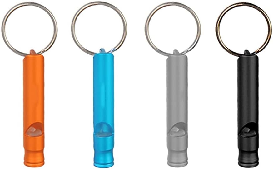 Whistle Emergency Outdoor Treble Survival Whistle 128dB Aluminum Alloy Single-Tube Whistle Referee Whistle Emergency Equipment (Color : Multi-Colored)