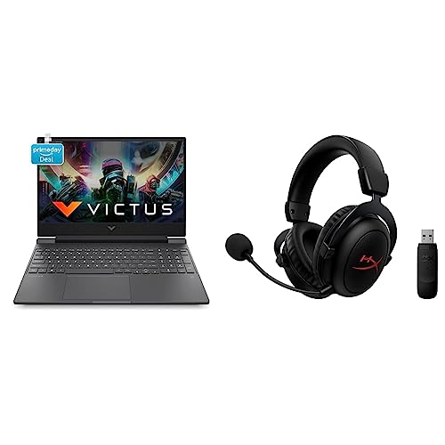 Image of HP Victus Gaming 12th Gen Intel Core i7 12650H 15.6 inch(39.6 cm) FHD Gaming Laptop & HyperX Cloud Core Wireless Gaming Headset with DTS Headphone:X Spatial Audio