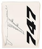 Sostenible Wigoro Boeing 747 Plane Gimnasio Viajar Bolso Con Cordón Beige Gym Travel Bag
