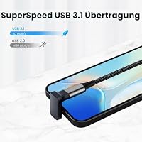 Seminer USB C 180 Grad Abgewinkelt Adapter (2 Pack), USBC 3.1 Stecker – Ansicht 6