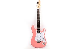 39 Inch Electric Guitar - The Perfect Pink Companion for Your Musical Journey