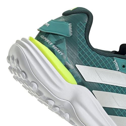 adidas Unisex Adipower 3 Hockey-Schuhe, Pure Teal/Zero met./Aurora ivy, 48 2/3 EU – Ansicht 5