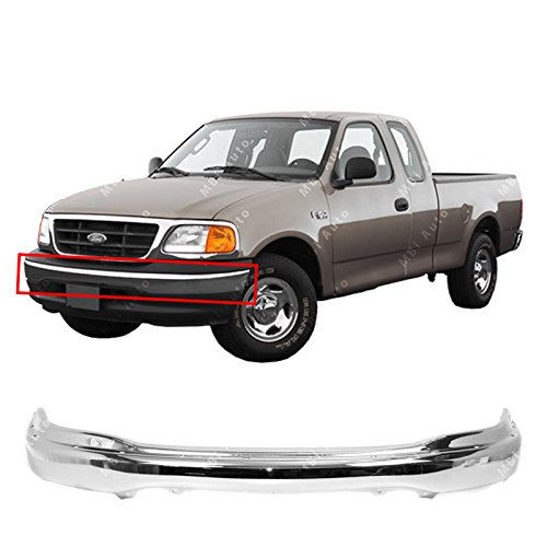 MBI AUTO - Chrome, Steel Front Bumper Face Bar for 1999-2002 Ford F150 99-02, FO1002356