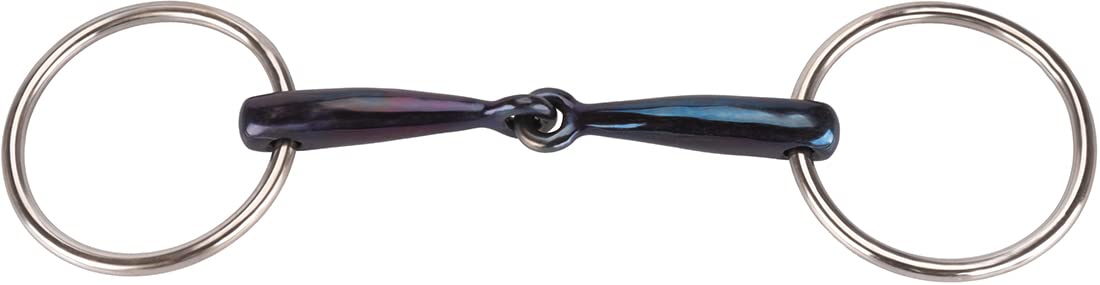 Equinate Wassertrense Sweet Iron 14mm einfach gebrochen - Anatomisch geformtes maulfreundliches Gebiss - Fördert die Speichelbildung und REGT die Kautätigkeit an