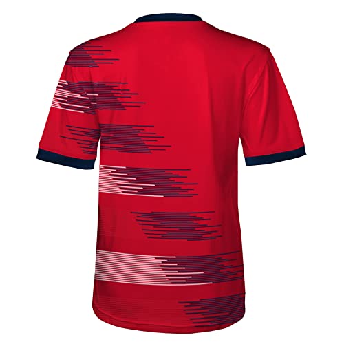 Official 2023 Women's Football World Cup Kids Team Shirt, USA, Red, 7 Years - Image 3