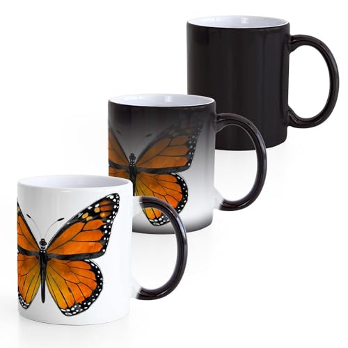 Taza Mágica de Cerámica CafePress 11 oz Mariposa Monarca miniatura 4