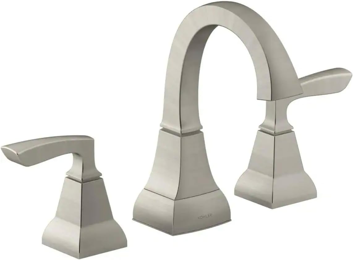 Kohler Kallan 8 in. Widespread 2-Handle Bathroom Faucet in Vibrant Brushed Nickel