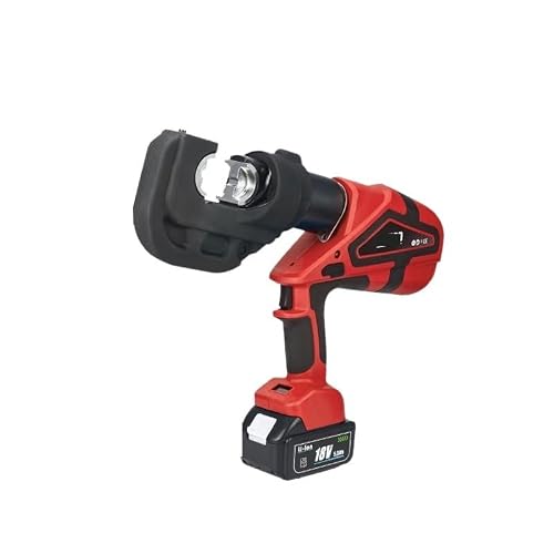Mooilko Ez 300 Digital Display Rechargeable Electric Hydraulic Pliers Continuous Crimping Copper And Aluminum Wire Nose Tool Force Multiplication Appliance(Ez 300)