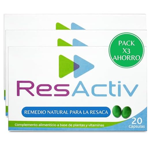 ResActiv Anti Resaca Protector Hepatico Natural con Cardo Mariano, Silimarina, Granada y Vitaminas A, C y E - Protege Durante la Ingesta y Elimina los Efectos Posteriores - 60 Pastillas Resaca