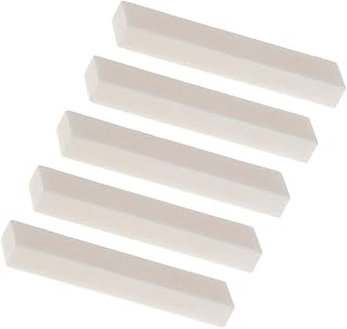 Alnicov Guitar Blank Bone Nut,5PCS DIY Guitar Nut for LP Folk Classical Electric Acoustic Guitar 52 x 10 x 6mm