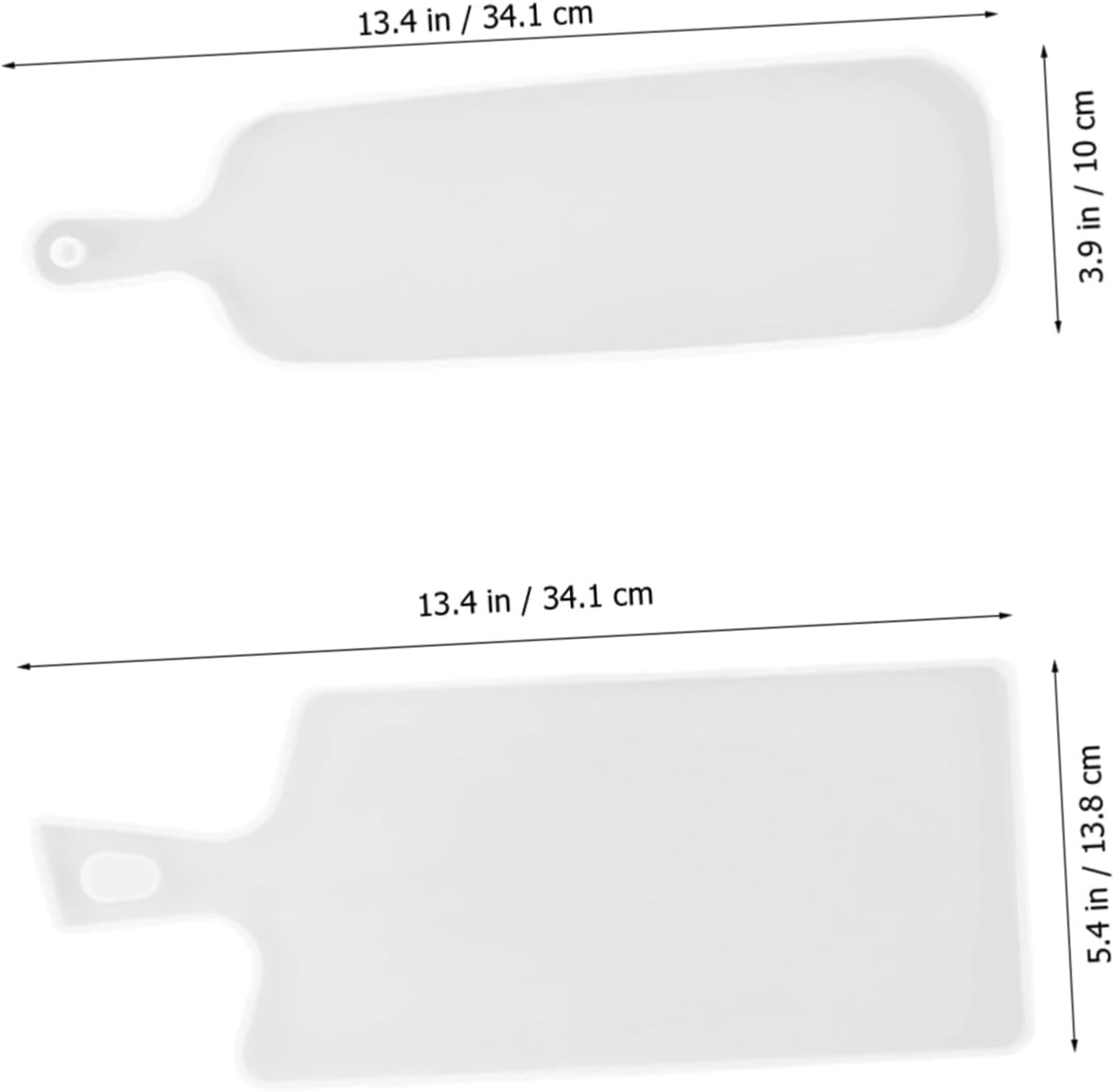 2pcs Silicone Jewelry Tray Mold for DIY Resin Casting, White