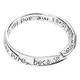 Dicksons HonoRing Mobius Silver Plated Size 9 Engraved Purity Ring on Presentation Card