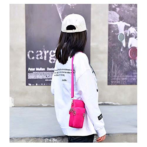 Image of JANKS Small Crossbody Bag for Women - Mini Phone Purses with Crossbody Strap and Wallet - Nylon Arm Bag