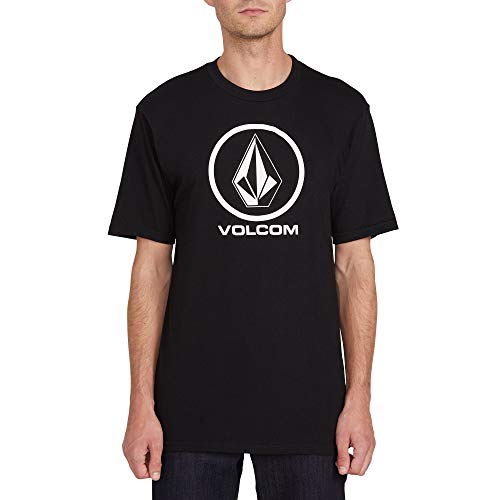 Volcom Men’s Crisp Stone Fill Short Sleeve T-Shirt – Crewneck Graphic Tee, Black, X-Large by Volcom - Used condition - US$14.87