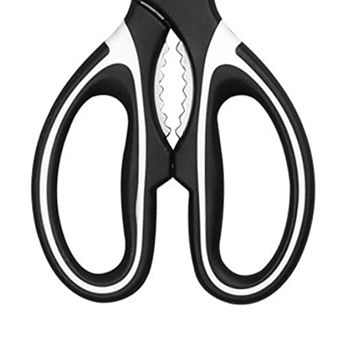 Sichere Kochschere, Haushaltsschere, geeignet für Küche, Haushalt und Handarbeit, Farbe: Schwarz, Edelstahl
