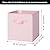 GRANNY SAYS Cube Storage Bins, 11 Inch 6 Pack Storage Cube Organizer, Foladble Fabric Storage Boxes with Handle, Decorative Clothing Storage Baskets for Shelves, Closet, Pink