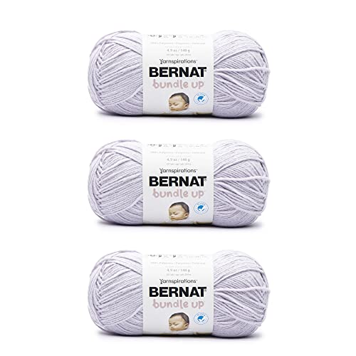 Image of Bernat Bundle Up Lilac Yarn - 3 Pack of 141g /5oz - Polyester - 4 Medium (Worsted) - 267 Yards - Knitting, Crocheting & Crafts