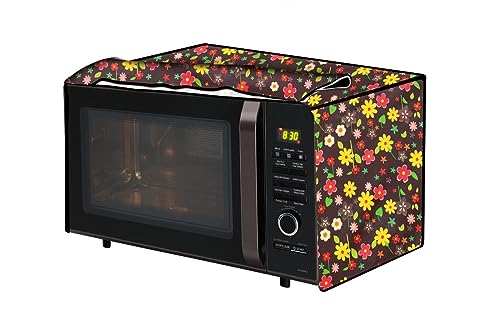 Image of The Furnishing Tree PVC Waterproof Microwave Oven Cover Compatible for Whirlpool 25 L Convection Magicook Elite miniFloral Pattern Multicolor