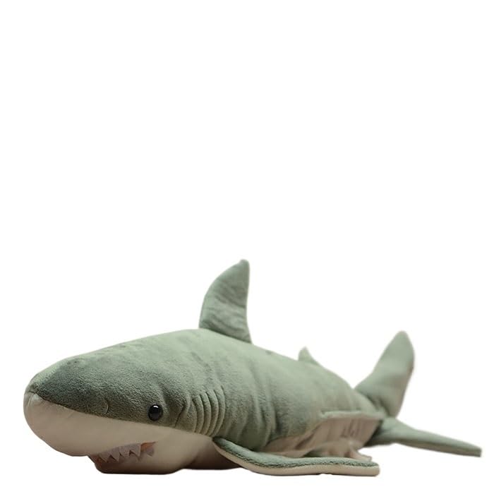 Peluche grand requin blanc doux pour un énorme câlin de confort