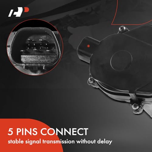 Image of A-Premium Front Windshield Wiper Motor Compatible with Mitsubishi Lancer 2003-2006 & Subaru Impreza 2002-2003, 5-Pin