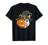 unicorno zucca jack o lantern halloween bambini uomo donna maglietta