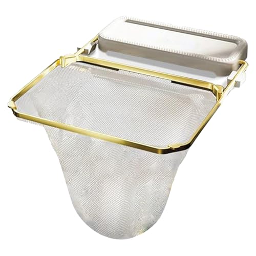 Colador de fregadero antioxidante, cesta de soporte en, soporte de filtro de 10 pulgadas con 50 bolsas en, marco de acero inoxidable resistente, colador de cocina con función de esponja, organisateu