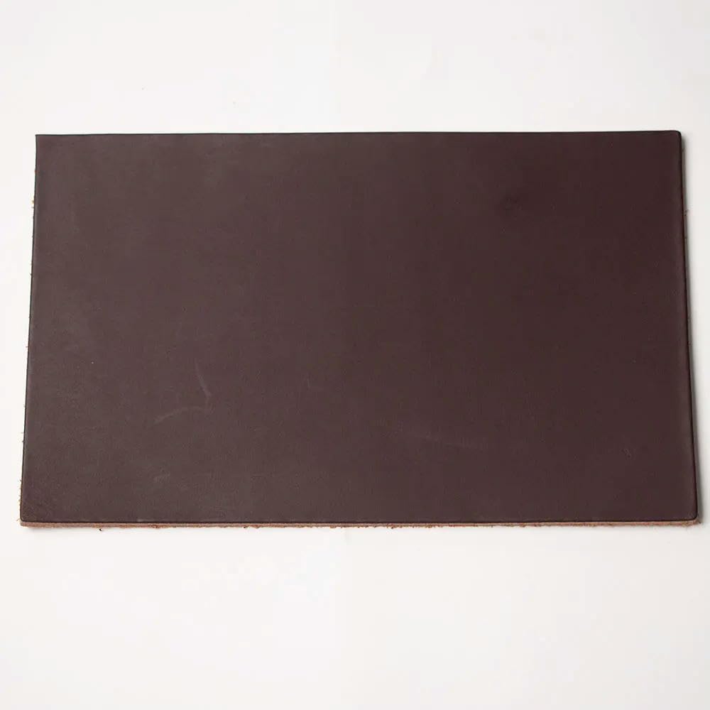 Pezzo di Pelle Artigianale Pelle conciata al vegetale Vera Pelle Spessa Circa 4,0 mm Pelle Bovina Vera Pelle Bovina Veg Tan Pretagliata a Mano