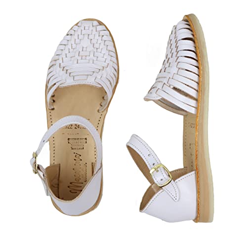 Macarena Collection Sandals women Huarache Sandal Colorful Leather Mexican Style 927 Ankle Strap4