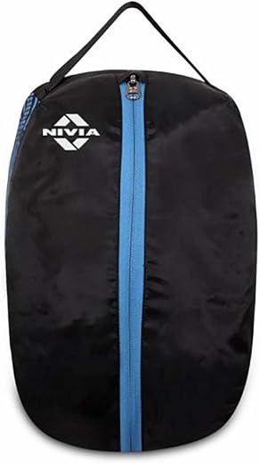 Nivia Ultra Shoe Bag, Shoe Bag for Men&amp;Women, 100% Polyester, Highly Durable,Water Resistant,Lightweighted Fabric (Black),...
