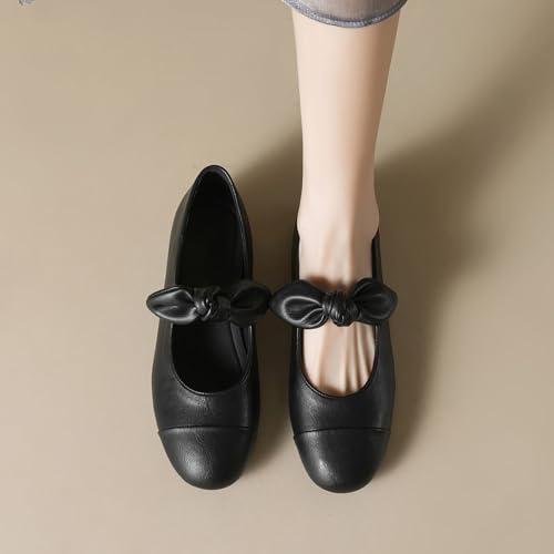 SWDZM Mary Jane Shoes Women Slip on Ballet Flat Dressy Comfortable Round Toe Flats for Women4