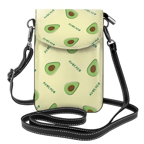 Portefeuille en cuir PU avocat vert avec emplacements cartes