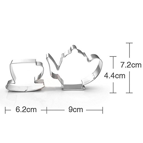 Tea Pot And Tea Cup Biscuit Cookie Cutter - Stainless Steel #TOP1