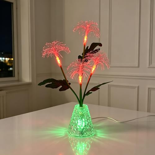 Image of Fiber Optic Firework Lamp, Color Changing Night Light Lamp for Bedroom Bar Coffee Shop Wedding Decor, Gifts for Women Mom Daughter Grandma Girlfriend Friend Birthday Christmas Valentines Mothers Day