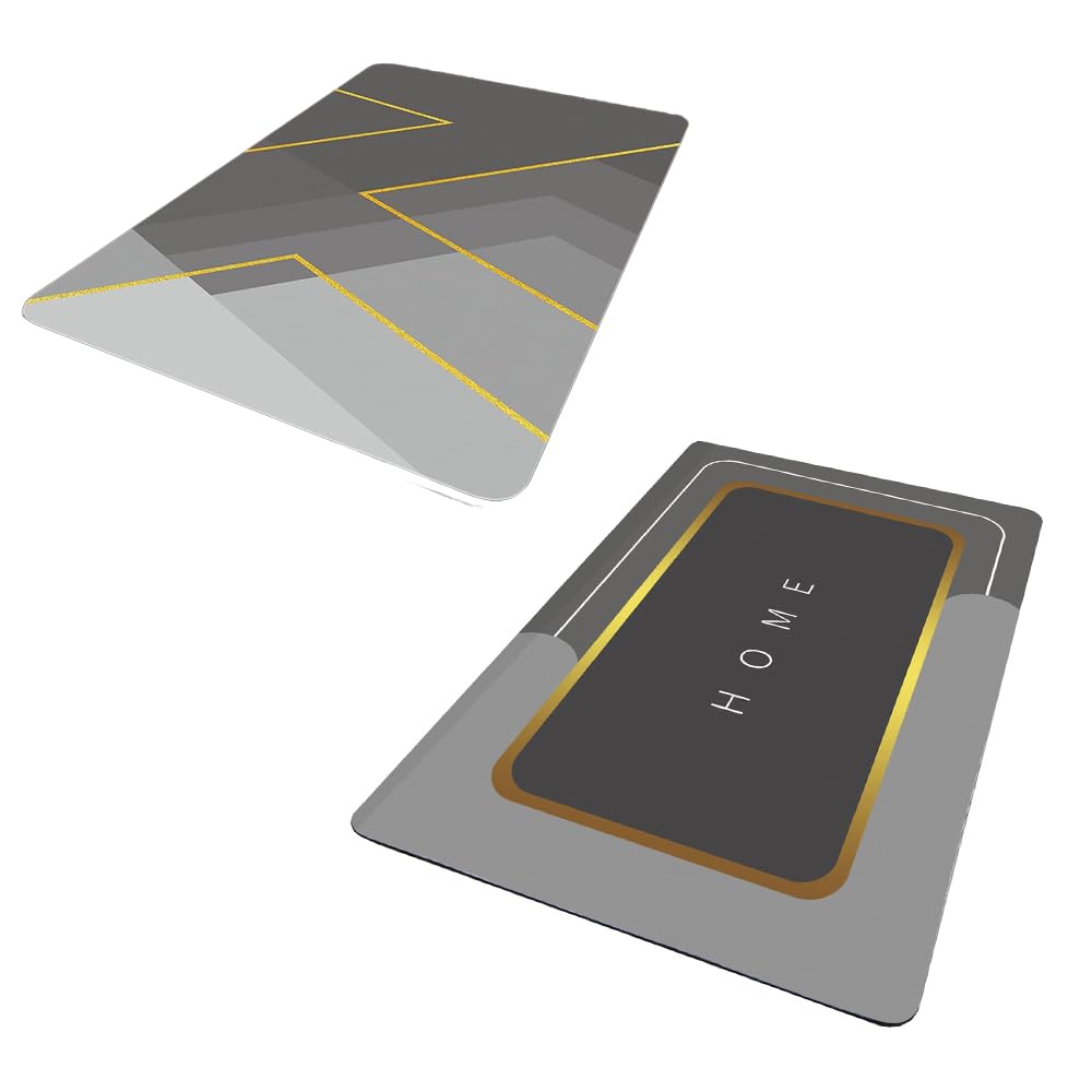 SKVM Pack of 2 Water Absorbent mat for Bathroom Kitchen Floor mat Door Bathroom mat for Entrance Anti Slip mat for Bathroom Floor Foot Anti Skid Bathroom Shower mat (Pack of 2 [D1+D2]) (B0CF2M83H4) Amazon Price History, Amazon Price Tracker
