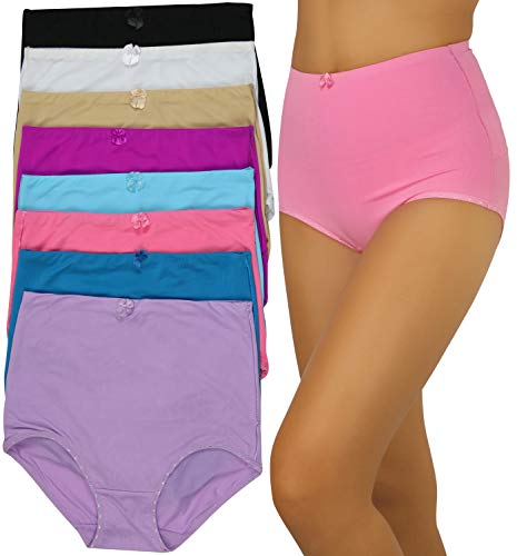 Image of ToBeInStyle Women's Pack of 6 High-Waisted Girdle Brief Tummy Support Everyday Panties